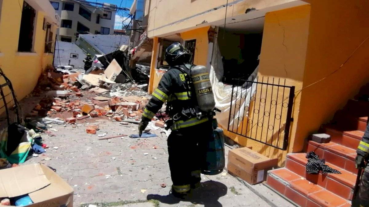 Atienden explosión en Cumbayá