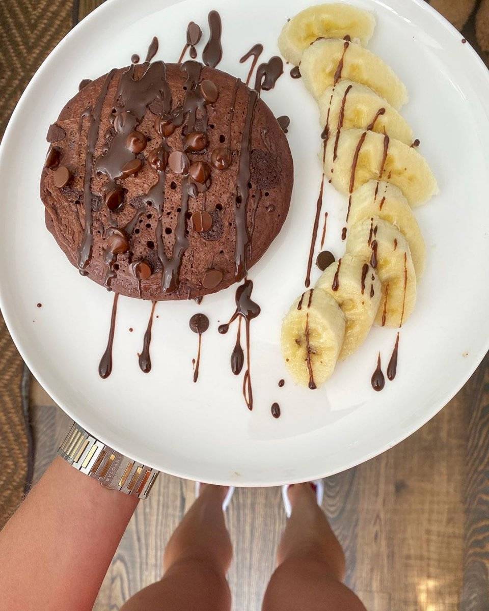 panquecas de brownie