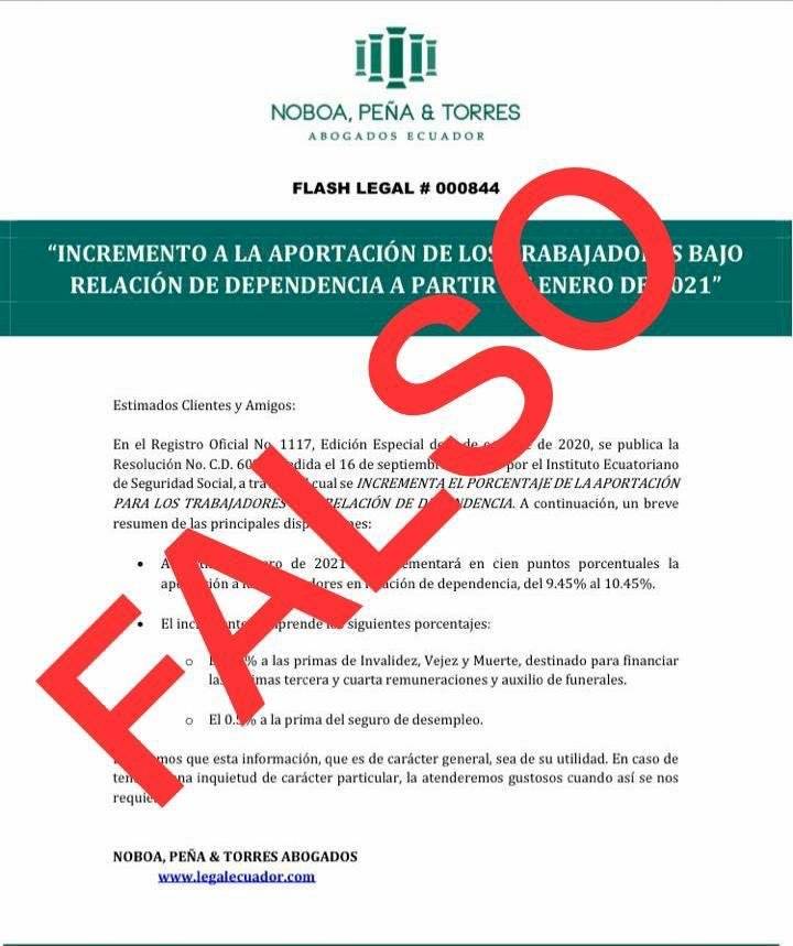 IESS falso