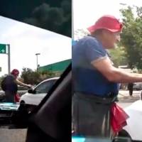 VIDEO: Hombre de la tercera edad pide limosna a punta de pistola en Michoacán