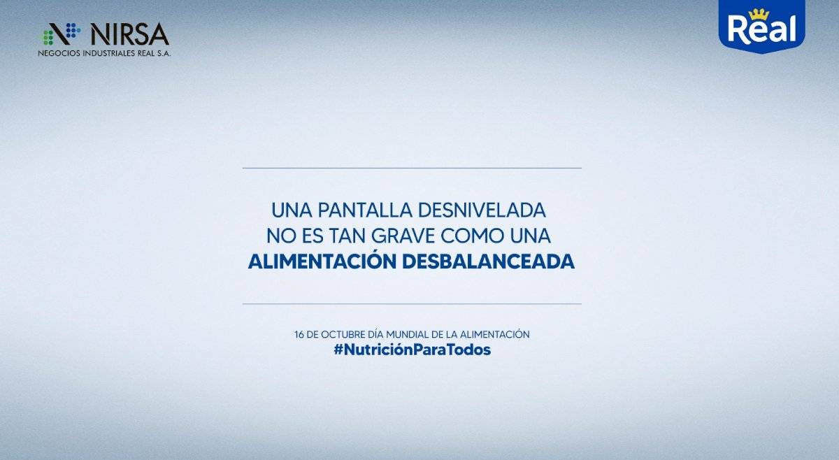 Mensaje de Nirsa y Real en el Día de la Alimentación