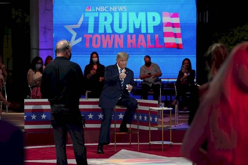 Trump, en un ambiente tenso.