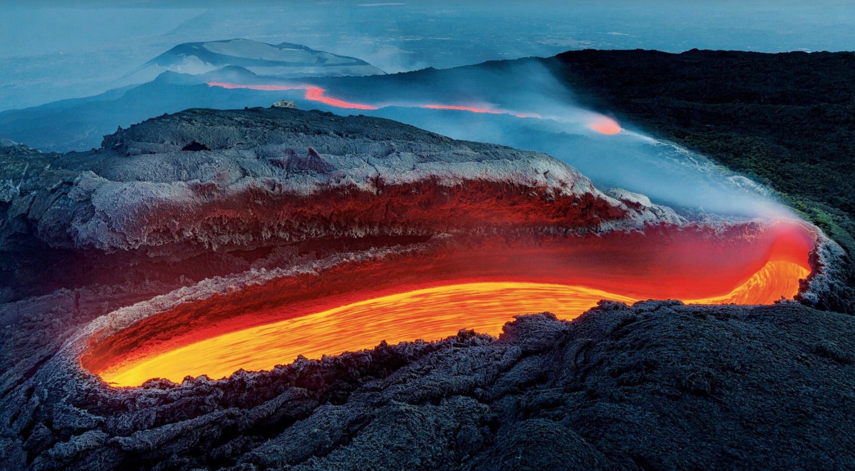 El río de fuego del Etna