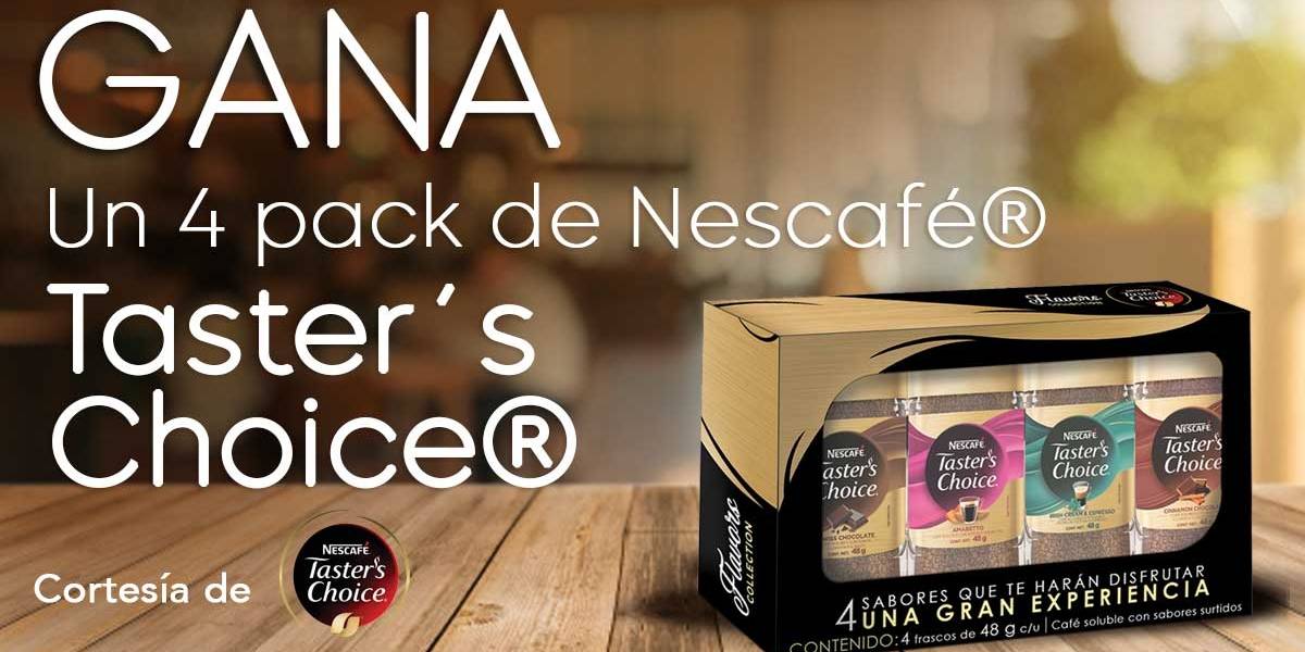 Gana un 4 pack de Nescafé® Taster´s Choice®.cortesia de nescafe
