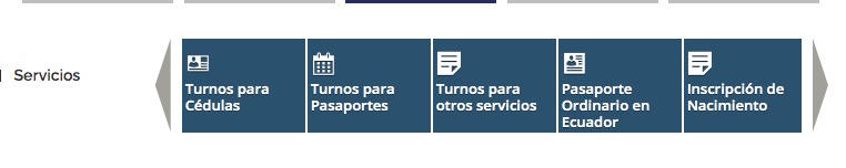 Servicios del Registro Civil para agendar turnos