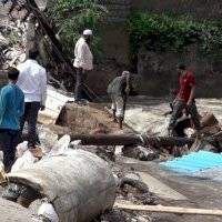 Estragos y destrucción en India debido a las fuertes inundaciones