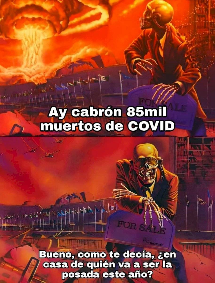 Meme de "como te decía, de la portada del disco de Megadeth