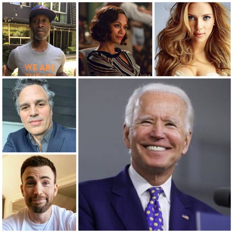 Los vengadores de Marvel se unen al candidato demócrata Joe Biden