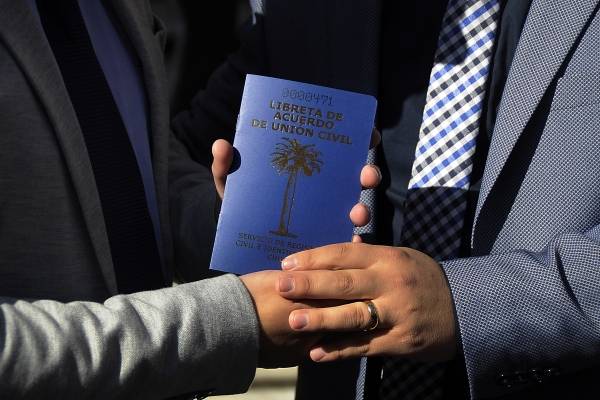 Más de 35 mil parejas han celebrado un Acuerdo de Unión Civil en los 5 años de vigencia de la ley