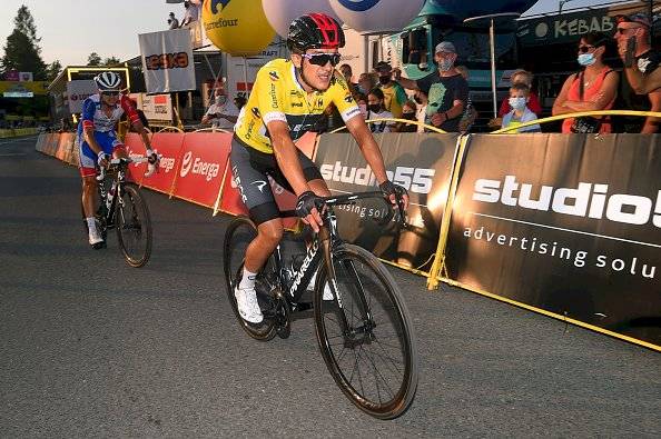 Carapaz en el Tour de Polonia.