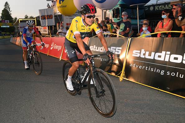 Carapaz en el Tour de Polonia.