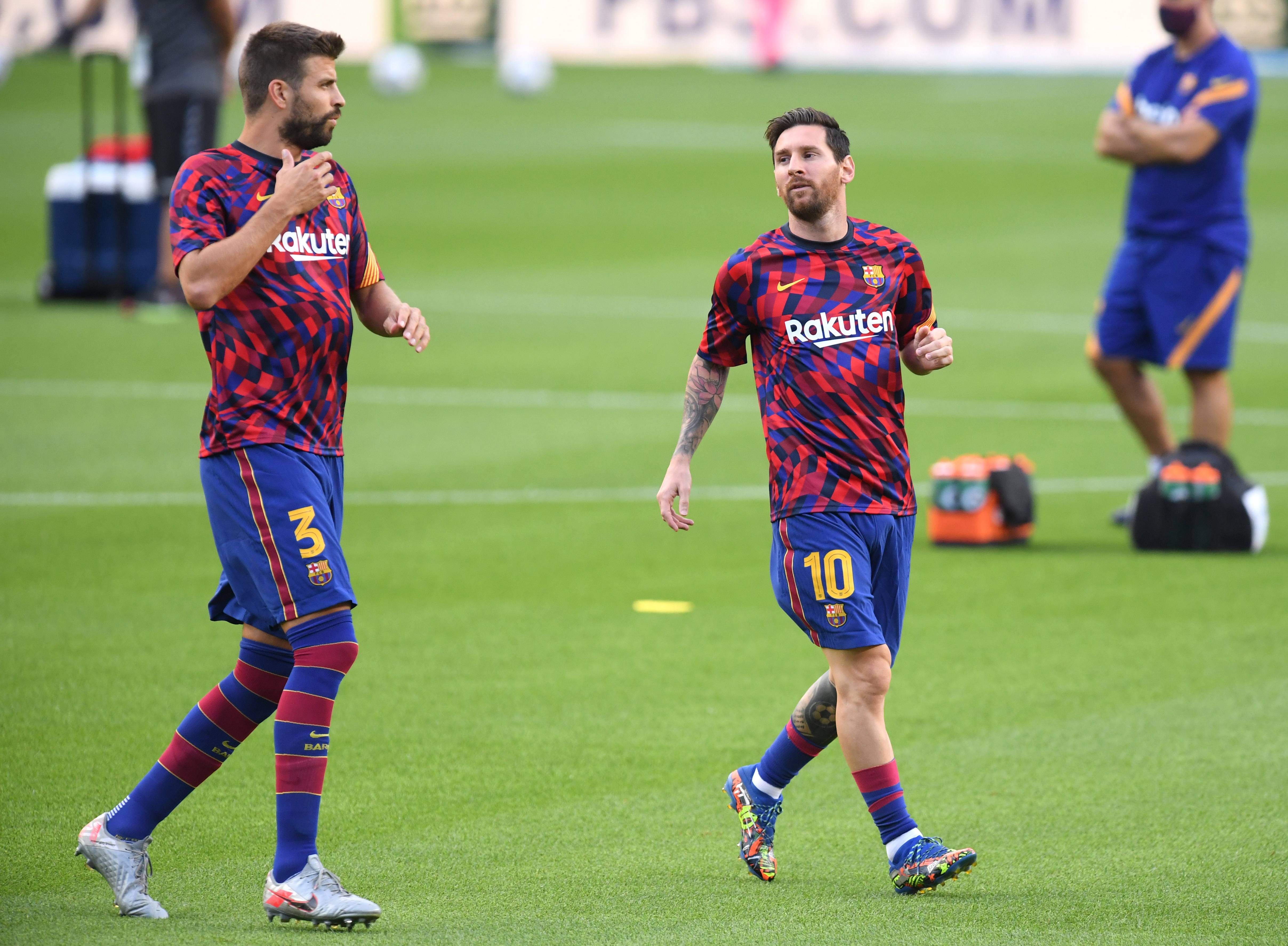 Piqué y Messi