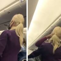 ¡Qué irresponsabilidad! Mujer que se niega a usar cubrebocas en vuelo, golpea a azafata