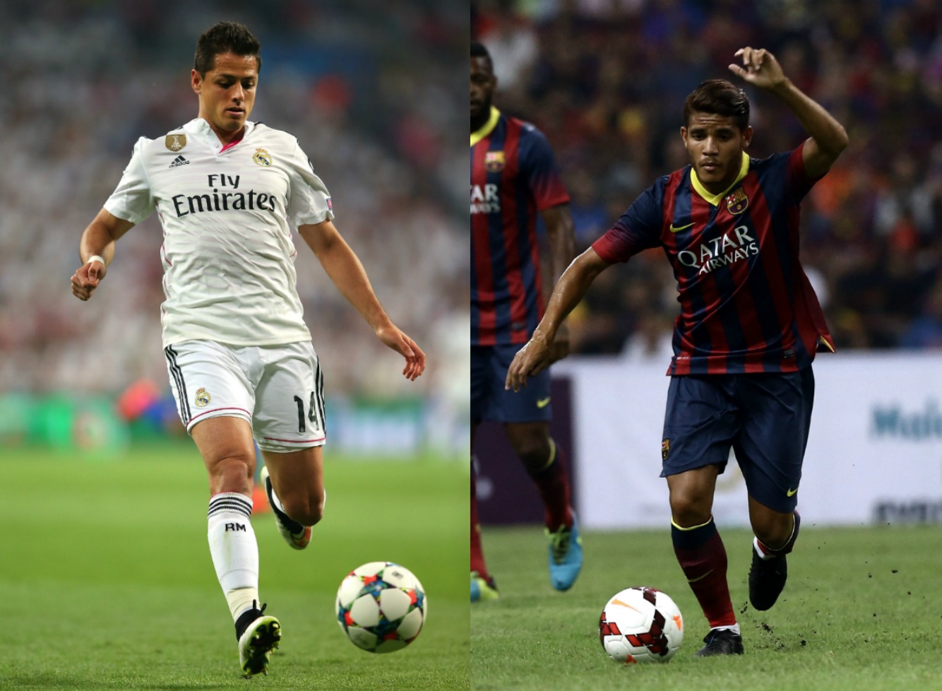 Javier Hernández y Jonathan dos Santos