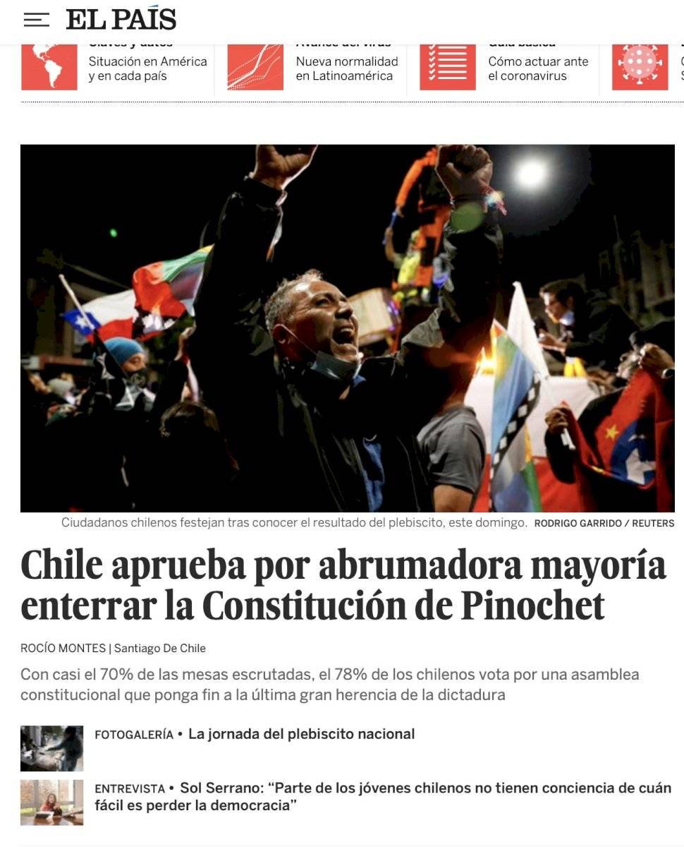 Portada de El País
