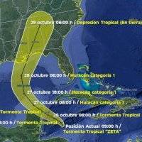 Tormenta Zeta se forma cerca del Golfo de México y podría convertirse en huracán