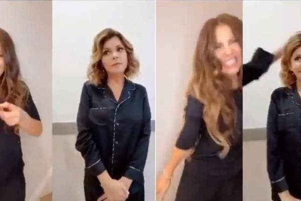 Thalía e Itatí Cantoral causan furor en redes sociales al recrear el video viral de las niñas del pastel