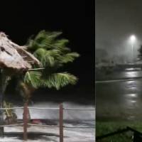 El huracán Zeta comienza a dejar estragos en Quintana Roo