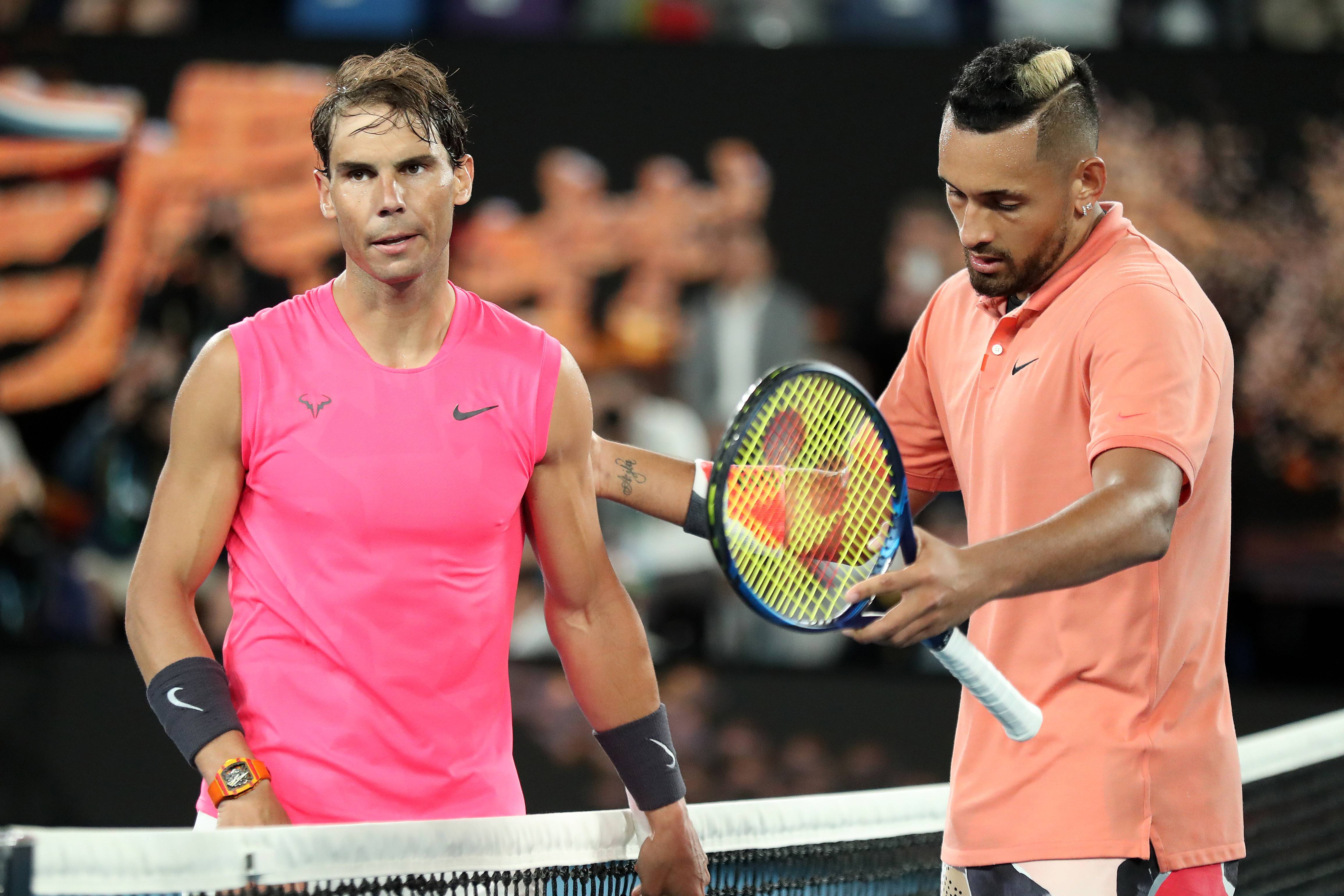 Kyrgios y Rafael Nadal