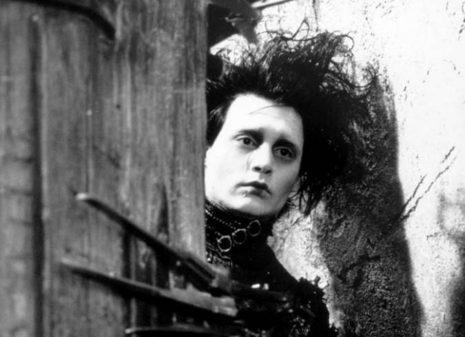 Johnny Depp, hombre manos de tijera Johnny Depp, hombre manos de tijera