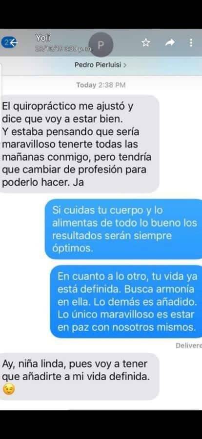Mensajes entre Pierluisi y entrenadora