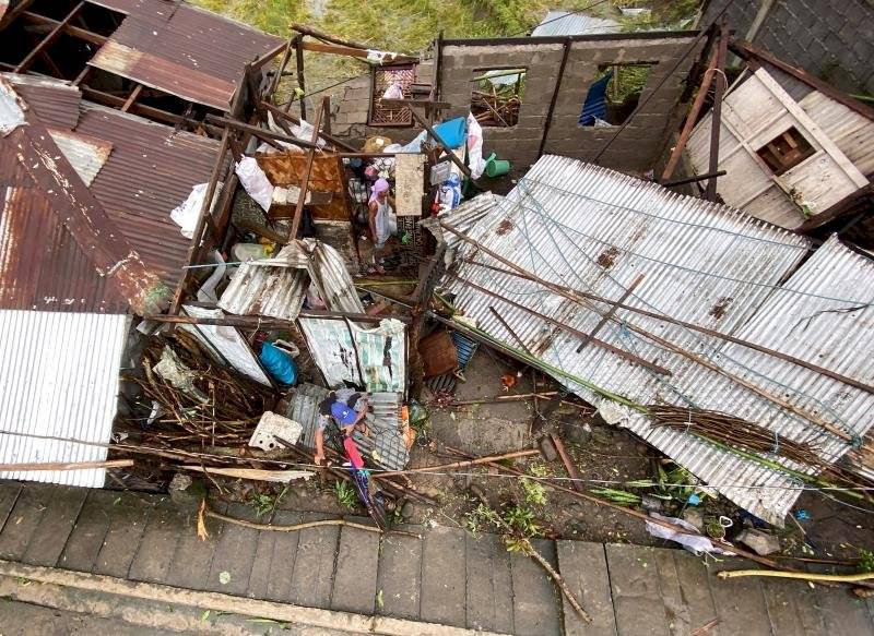 Tifón Goni en Filipinas