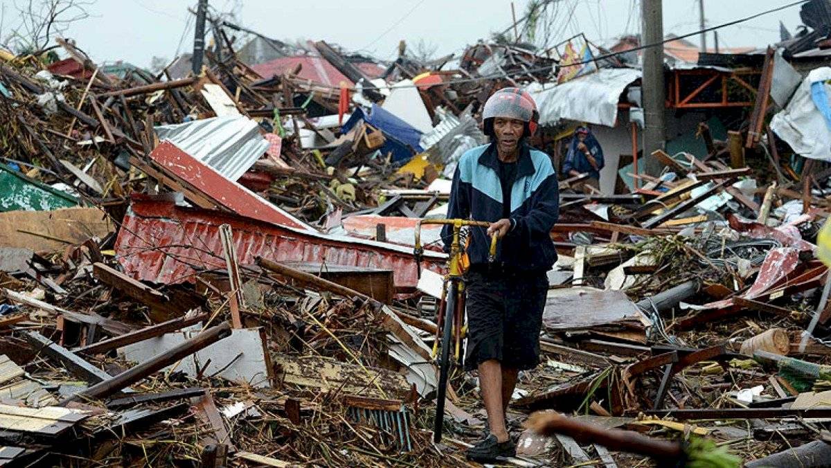 Tifón Goni en Filipinas