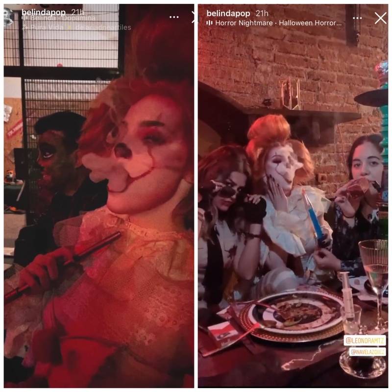 Cuando muchos creían que “Nodeli” había pasado a la historia, Christian Nodal y Belinda reaparecen disfrazados del siniestro payaso “Pennywise”.