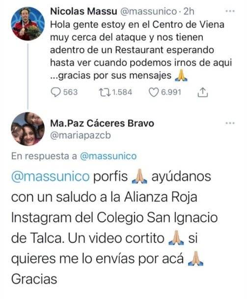 El insólito saludo tras el atentado en Viena