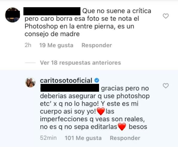 Captura de pantalla Instagram