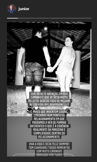 Flavia Pavanelli anuncia fim de noivado com Junior Mendonza Flavia Pavanelli anuncia fim de noivado com Junior Mendonza