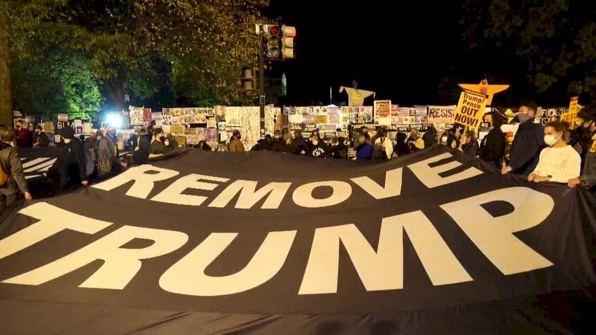 Protestas por las elecciones en Estados Unidos.