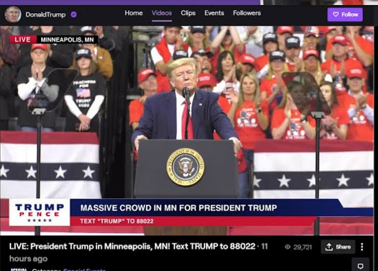 Trump en Twitch