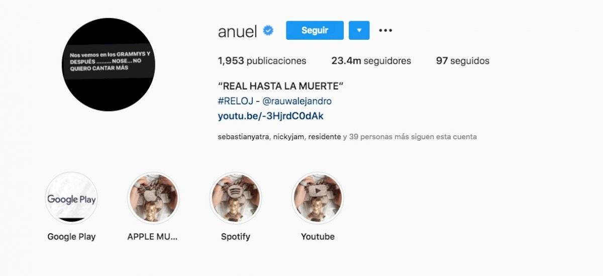Mensaje de Anuel AA