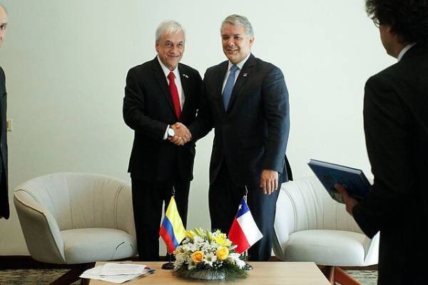 Protección social, estrategia sanitaria y reactivación del empleo figuran en la agenda de los presidentes Piñera y Duque en Viña del Mar