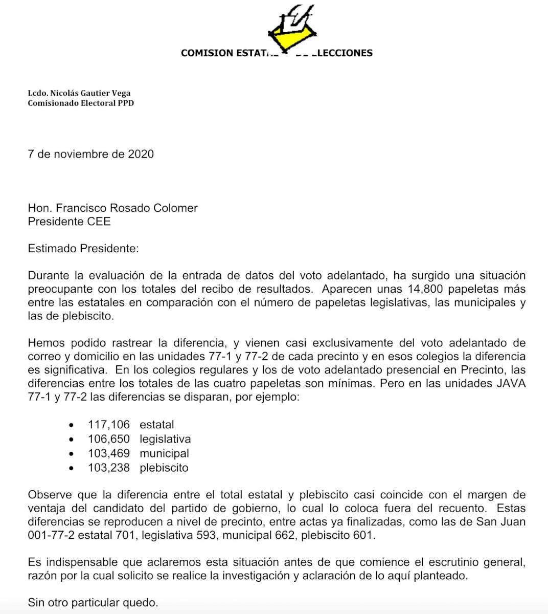 carta PPD