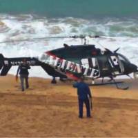 Helicoptero de FURA aterriza de emergencia en Piñones