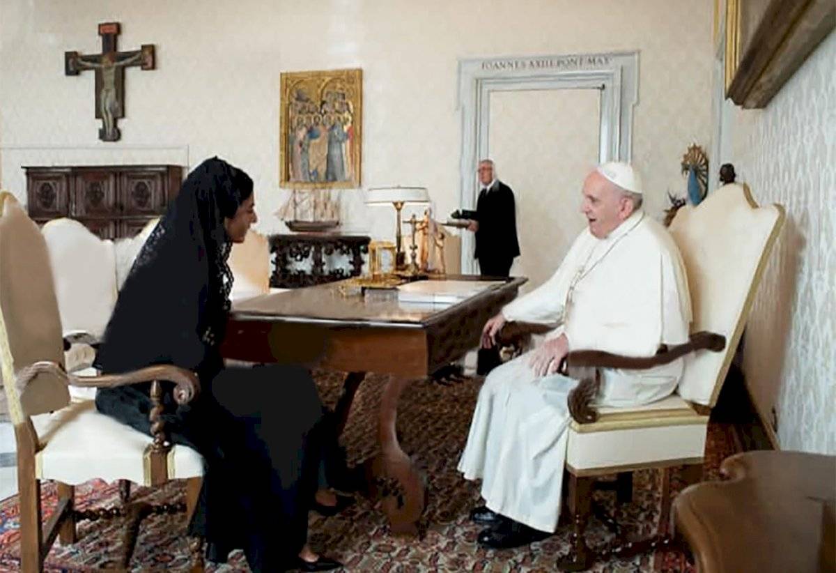 El papa recibe a vicepresidenta de Ecuador y pidió solidaridad en la pandemia