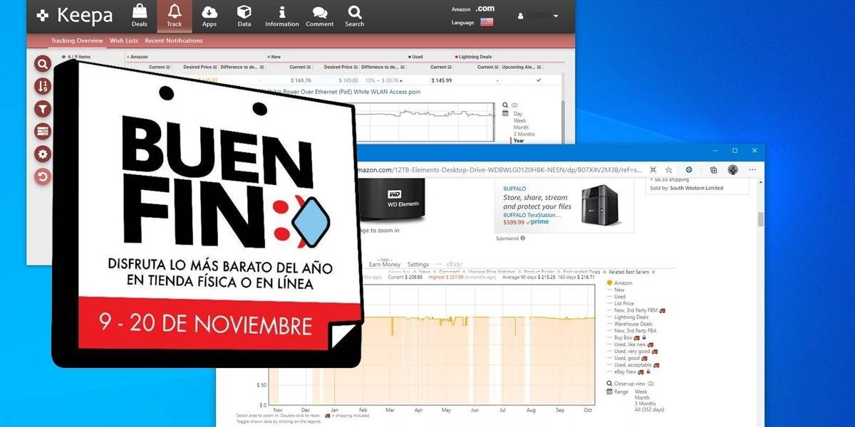 Buen Fin 2020: Keepa es la extensión que necesitas para encontrar las ofertas en Amazon