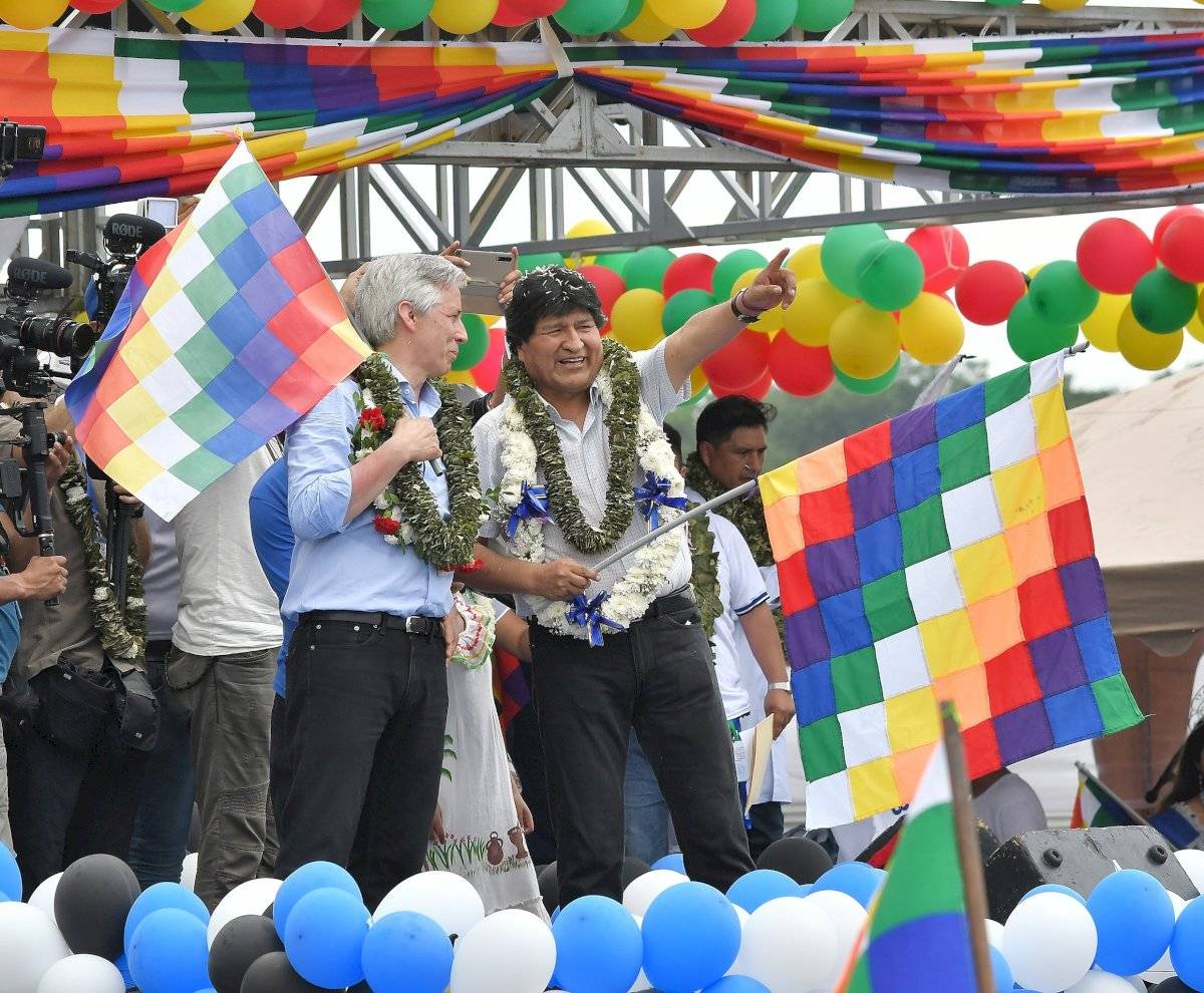 Llegada de Evo Morales en Bolivia