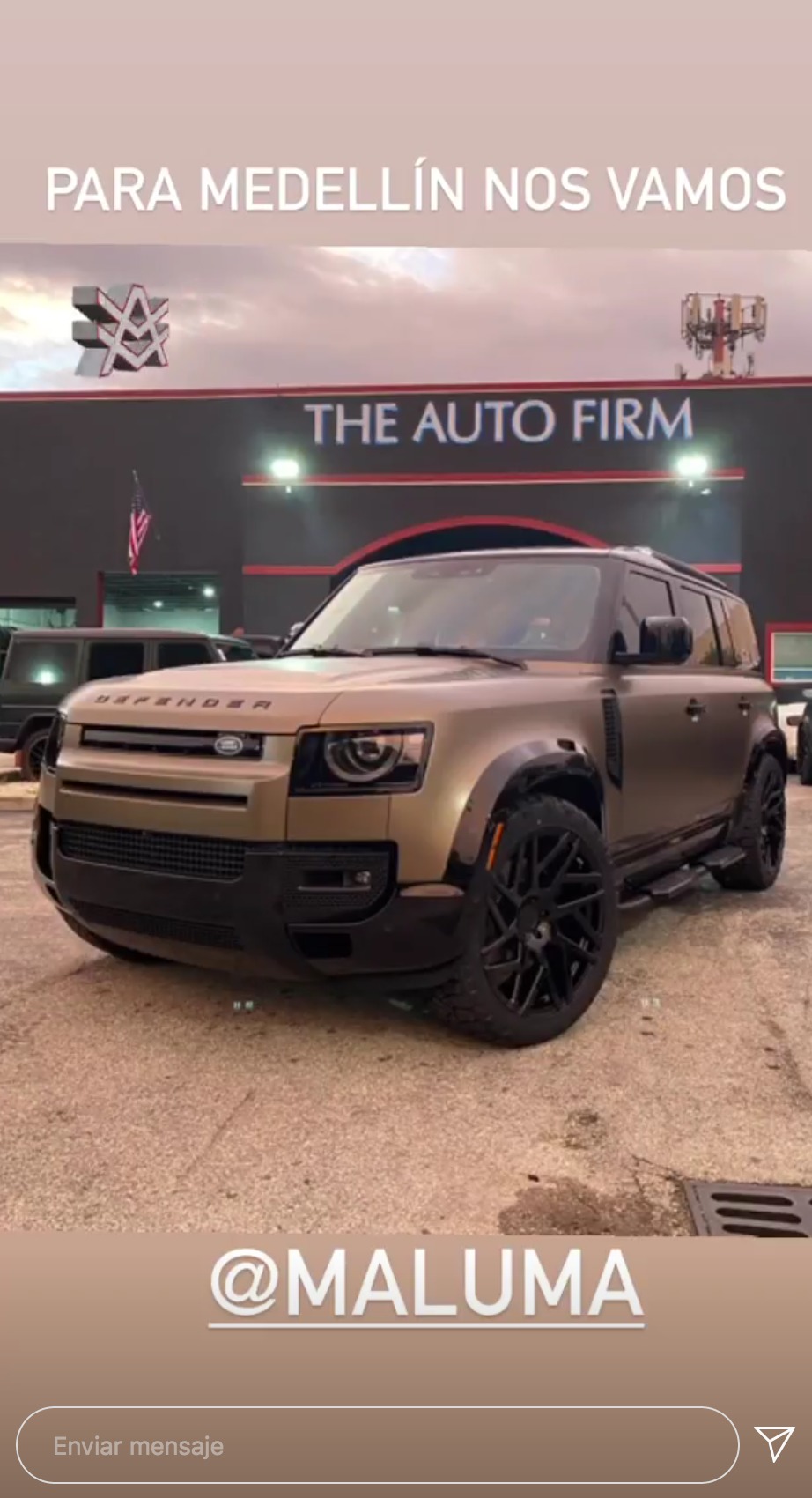 Nuevo auto de Maluma