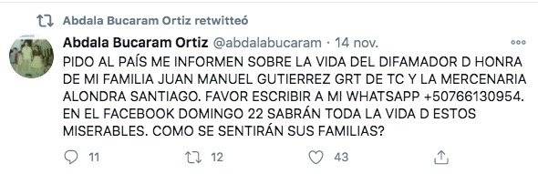 Abdalá Bucaram sobre Alondra Santiago