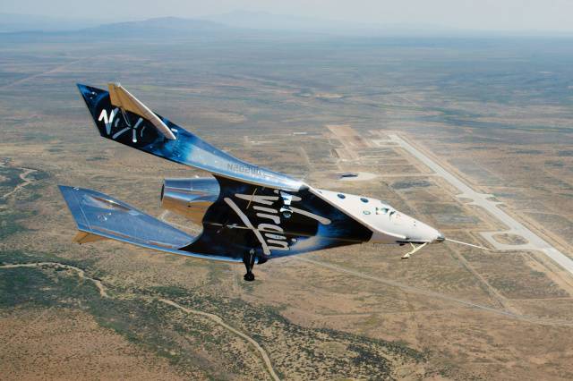 Pruebas de Virgin Galactic.