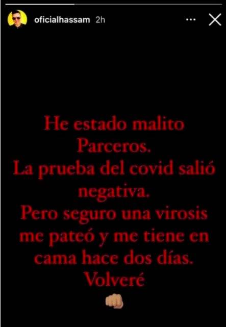 Captura de pantalla Instagram