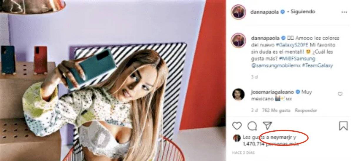 danna paola y neymar