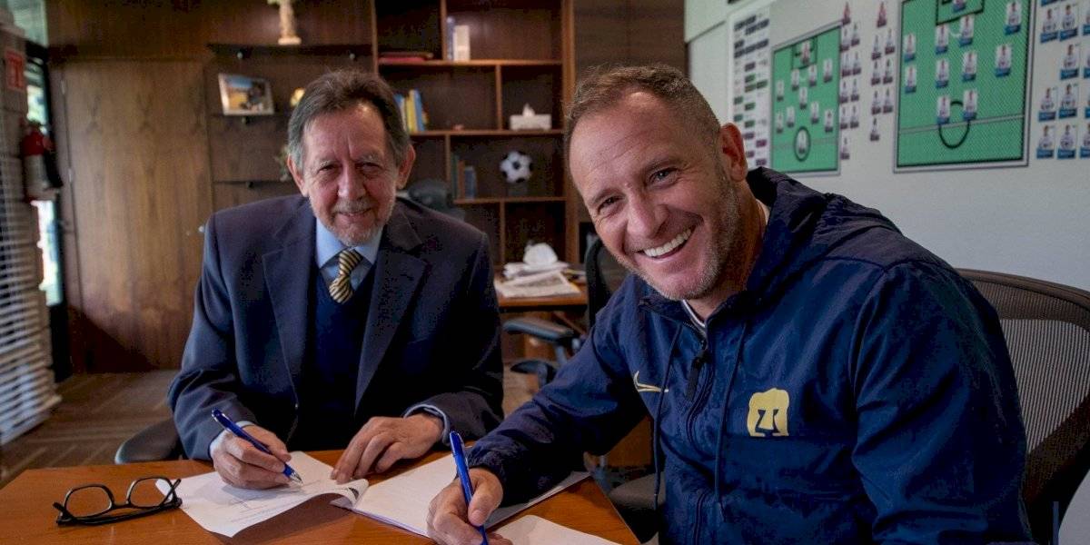 Andrés Lillini es renovado con Pumas por dos años más