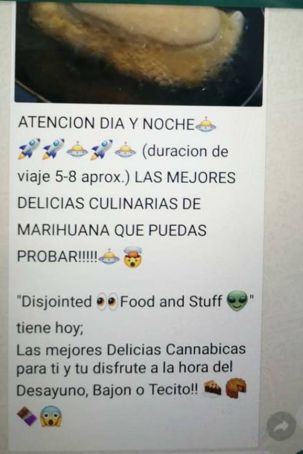 WhatsApp por marihuana