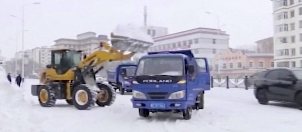 Estado de alerta en China debido a las intensas nevadas