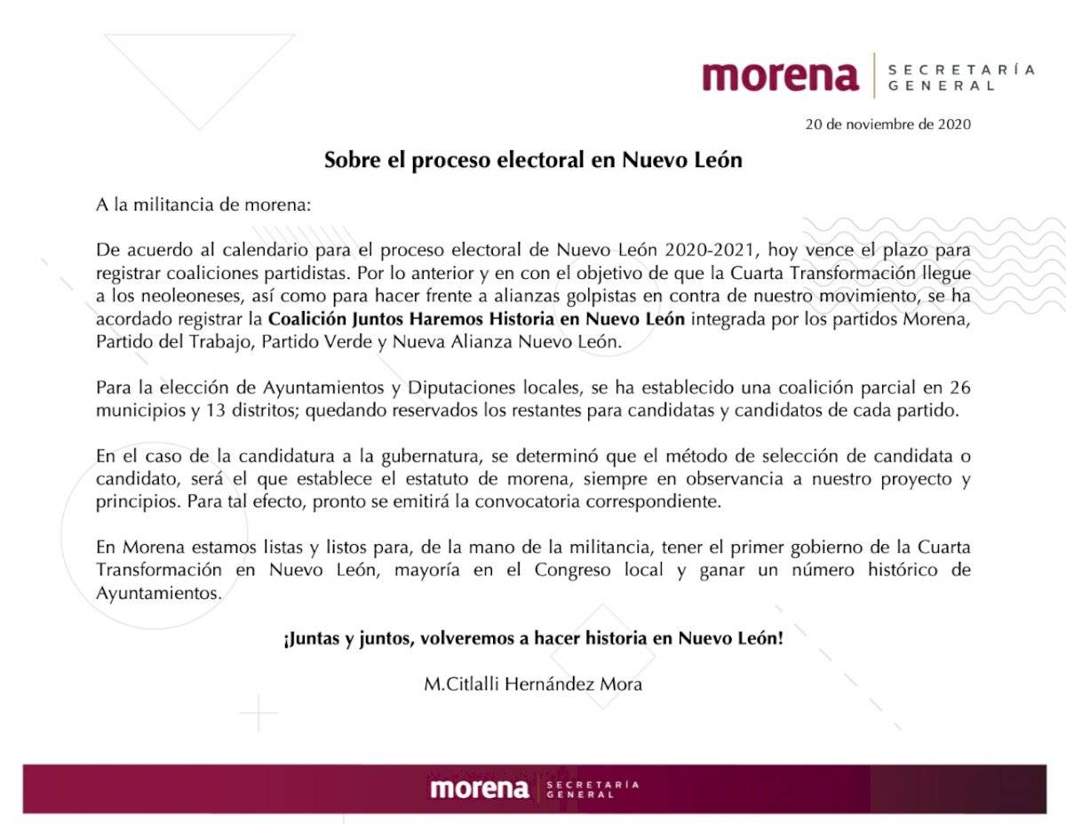 Morena en NL