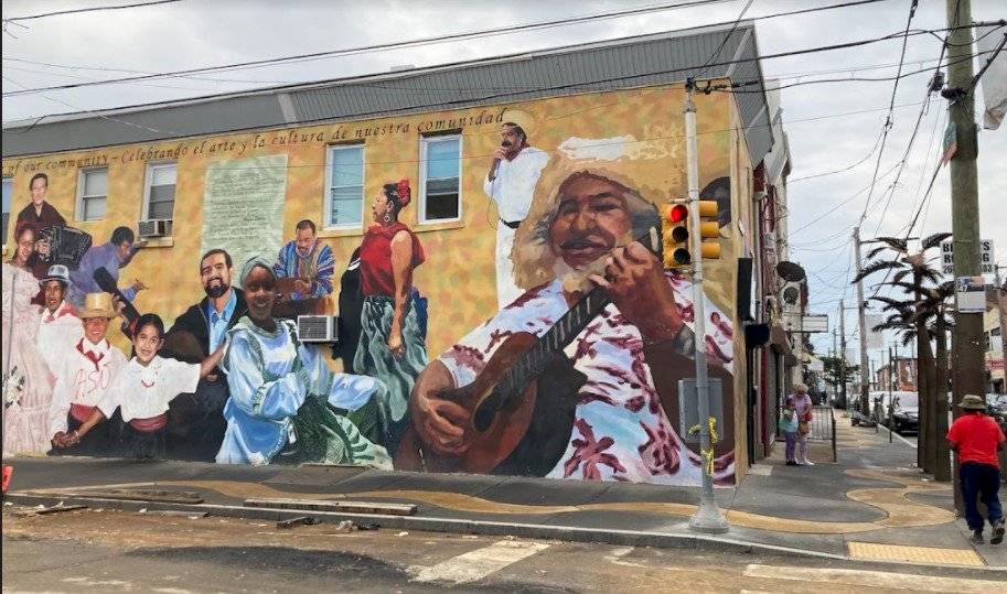 Mural en la calle 5 de Fairhill